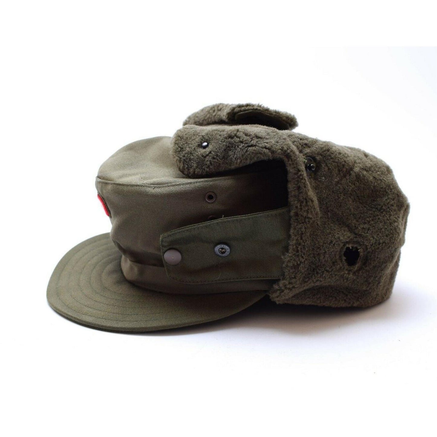 Austrian military vintage winter peaked cap