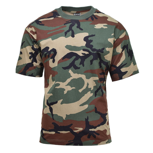 MFH US Military Style Woodland Short Sleeve Shirt