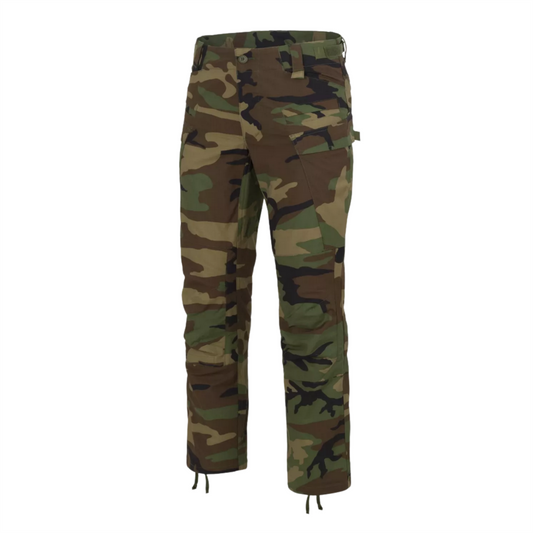 Helikon-Tex SFU Next Mk2 taktinės kelnės Ripstop Woodland marginimo