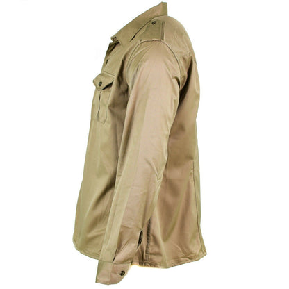 Italian Army Classic Shirt Long Sleeve Khaki