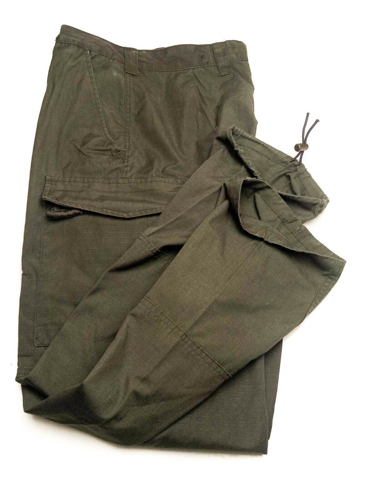 Austrian military field pants ripstop fabric Olive