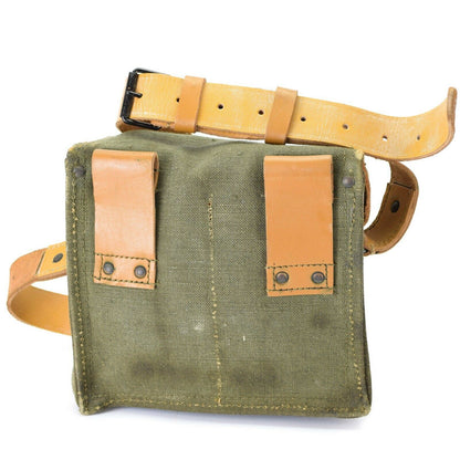 French army leather shoulder bag