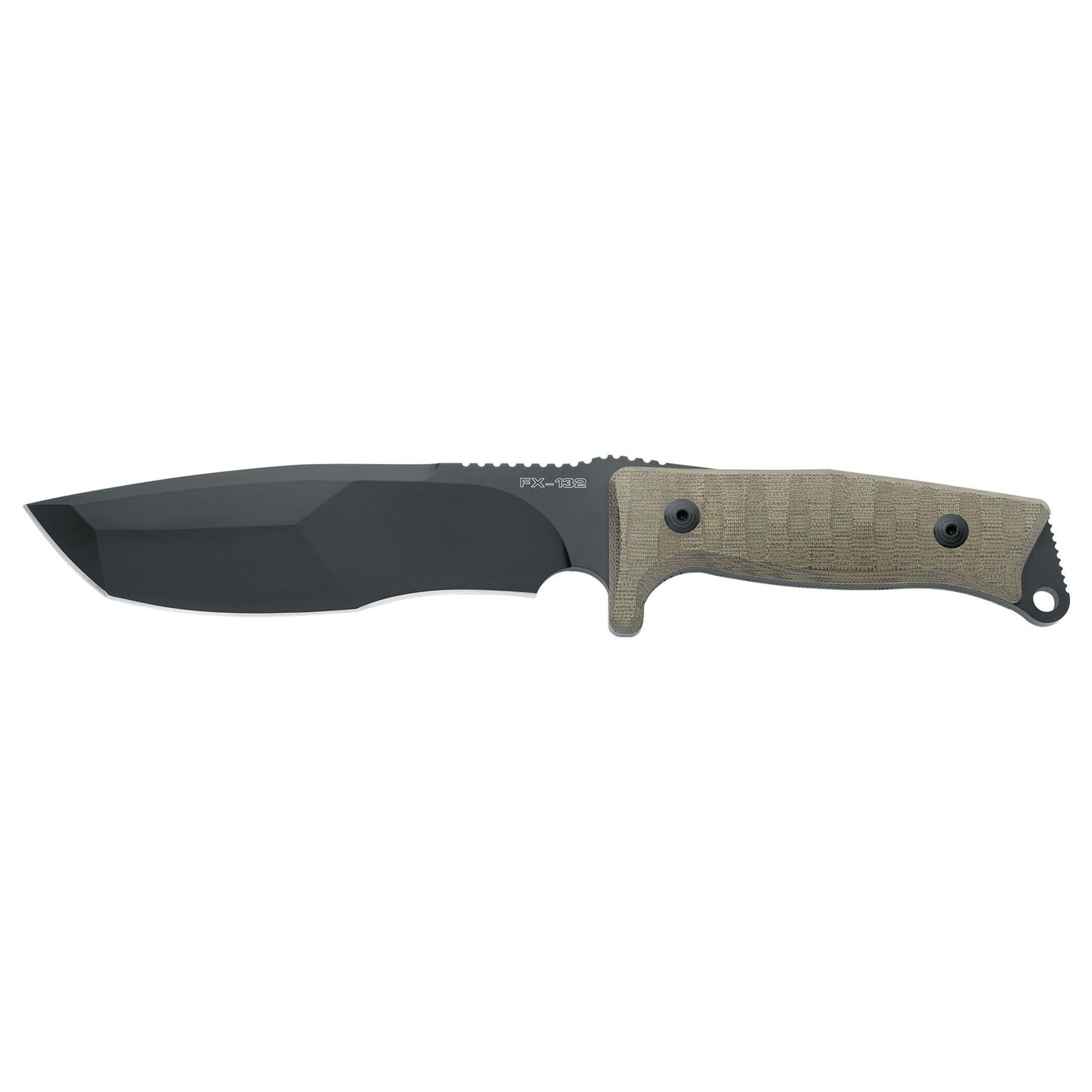 Fox Knives FX-132 MGT Trapper fixed tactical knife tanto N690Co blade black