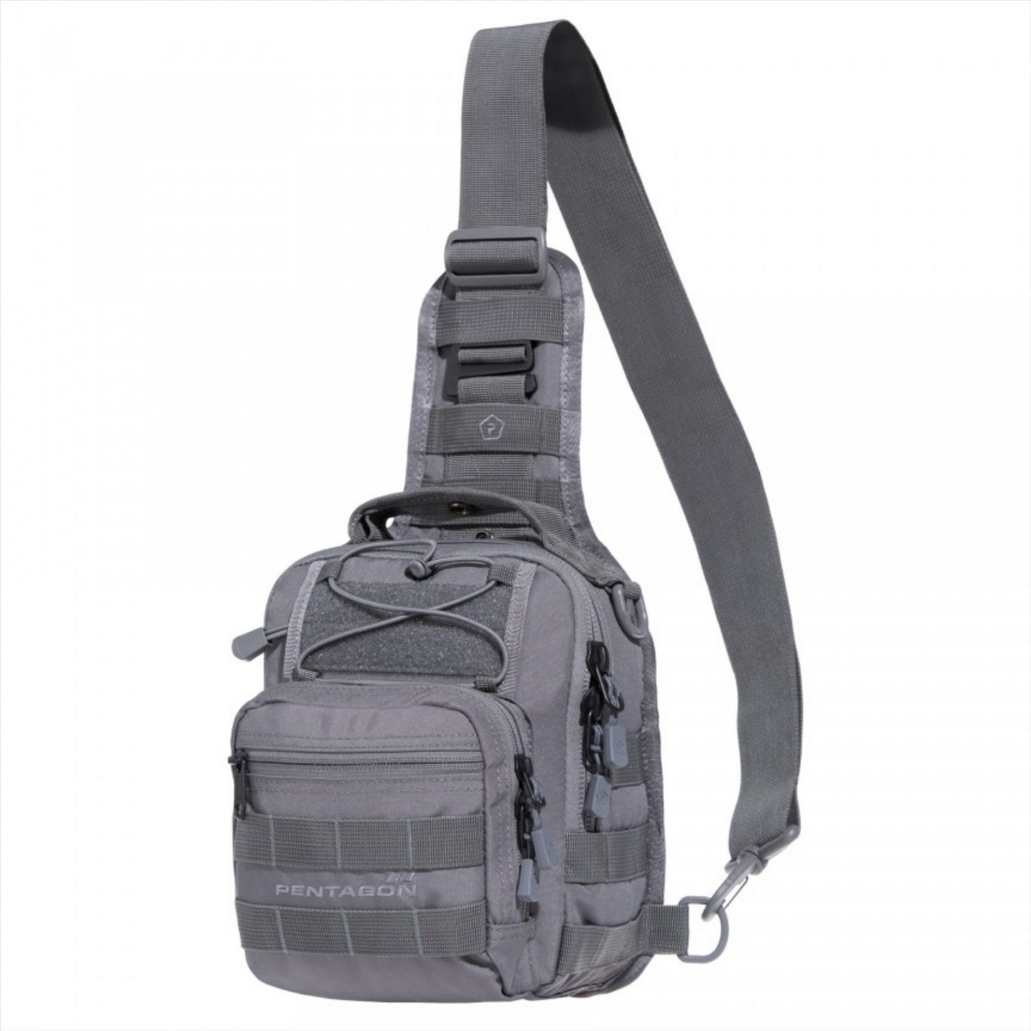 PENTAGON UCB 2.0 Chest krepšys 7L su MOLLE sistema, kompaktiškas taktinio stiliaus krūtinės krepšys.
