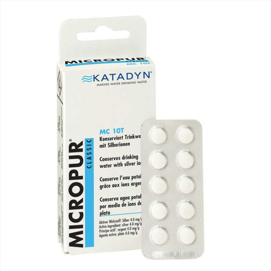Katadyn Micropur Classic MC 10T vandens dezinfekcijos tabletės 40vnt 10L