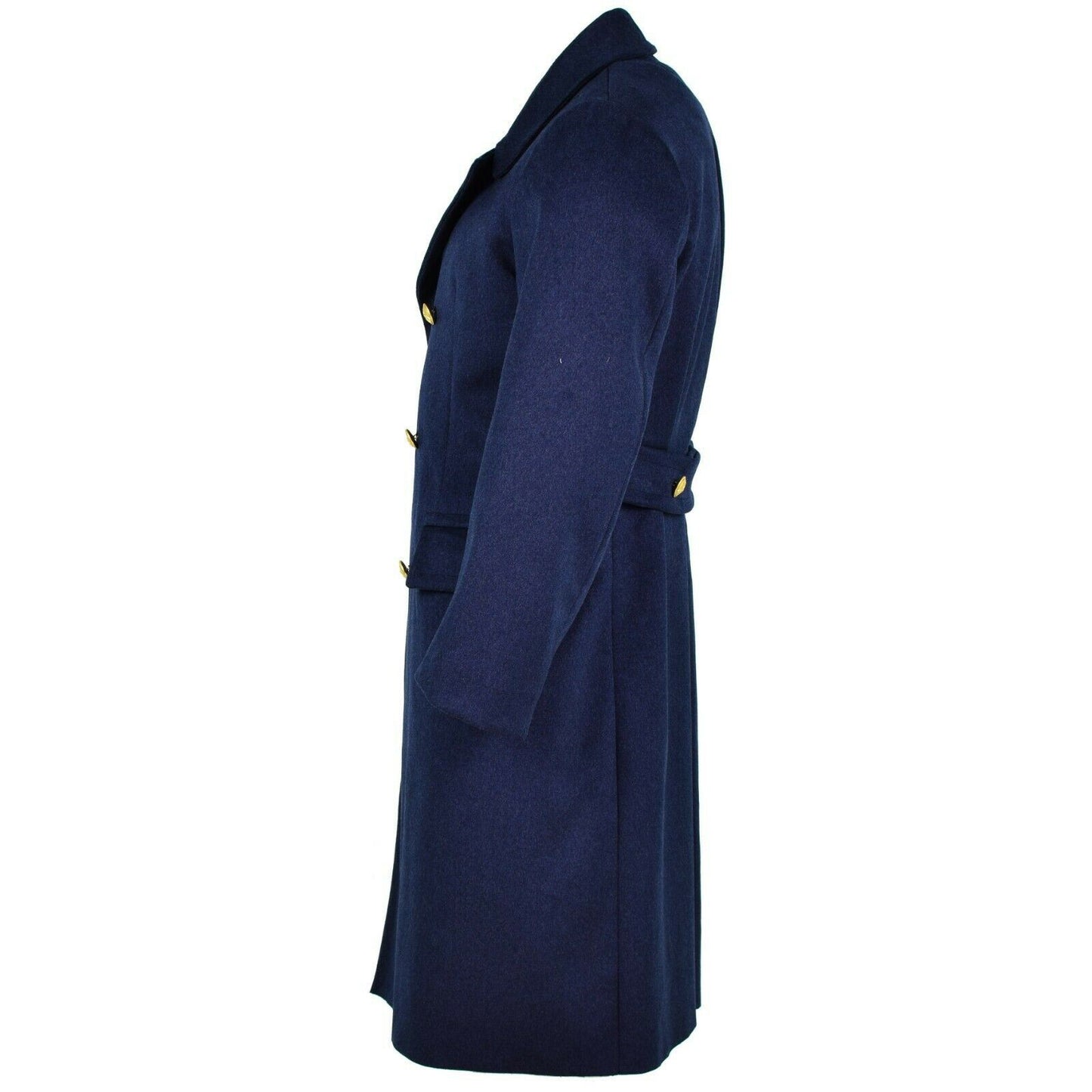 Italian army warm woolen coat in blue color