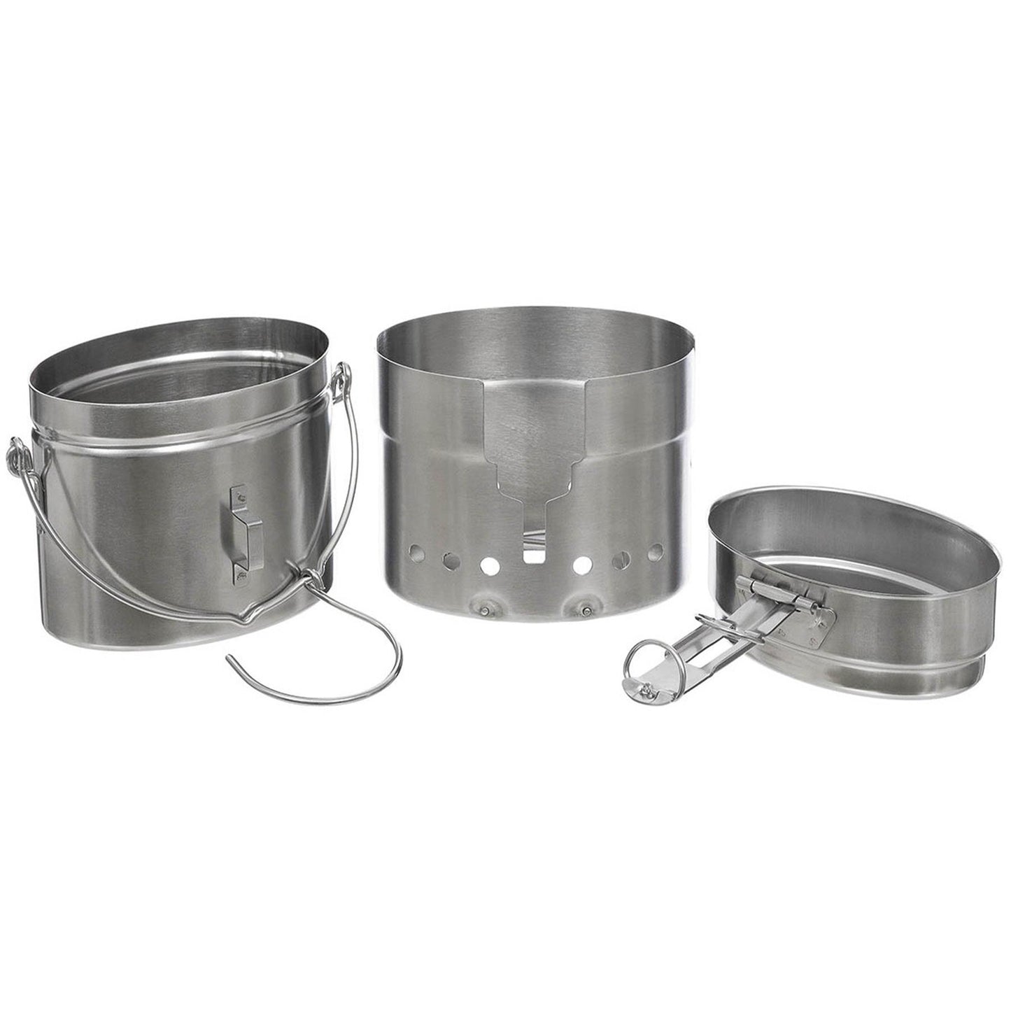 MFH Swedish Stainless Steel M40 Cookware Set Reproduction