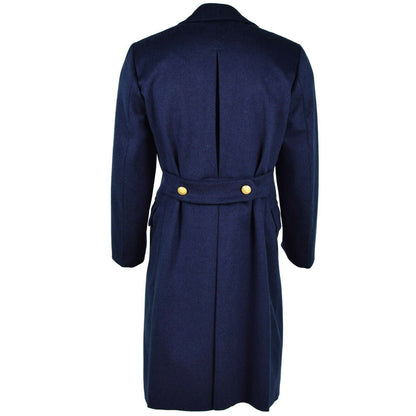 Italian army warm woolen coat in blue color