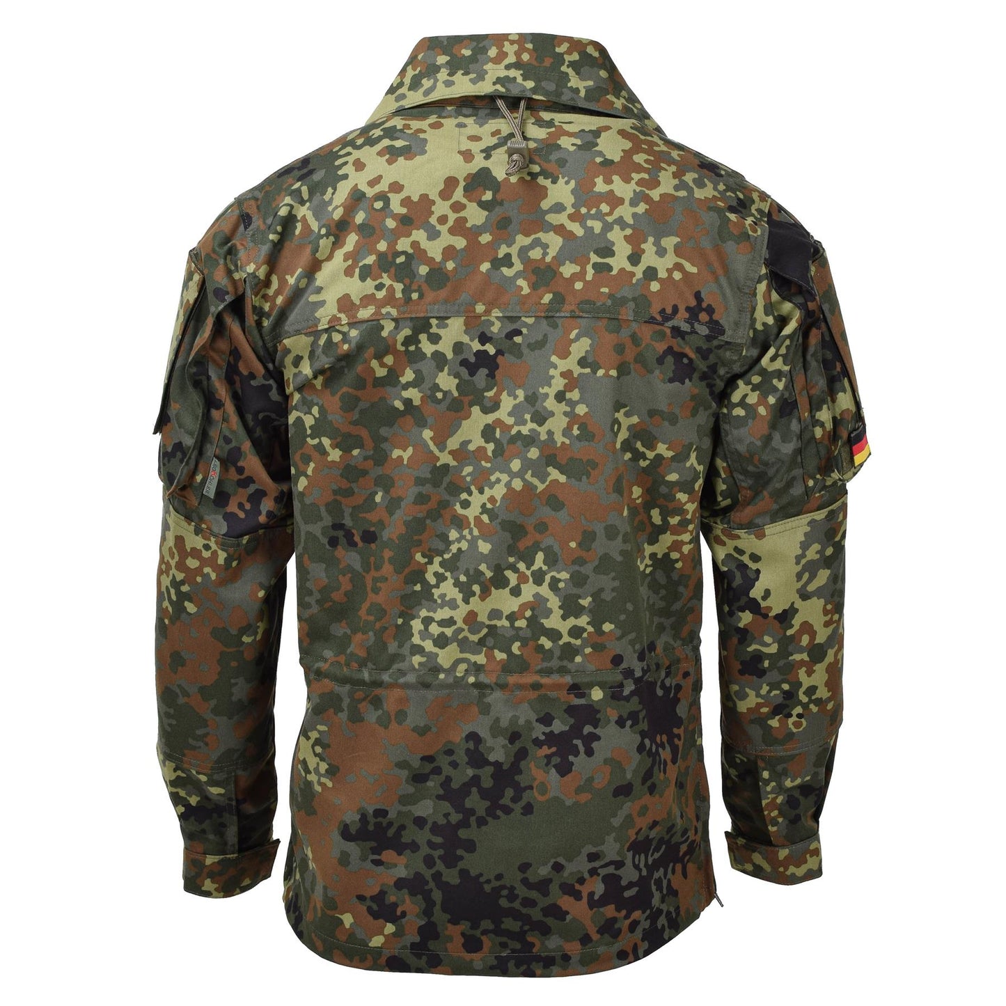 Leo Kohler karinis švarkas su užtrauktuku Flecktarn marginimo, patvarus ir universalus lauko drabužis.