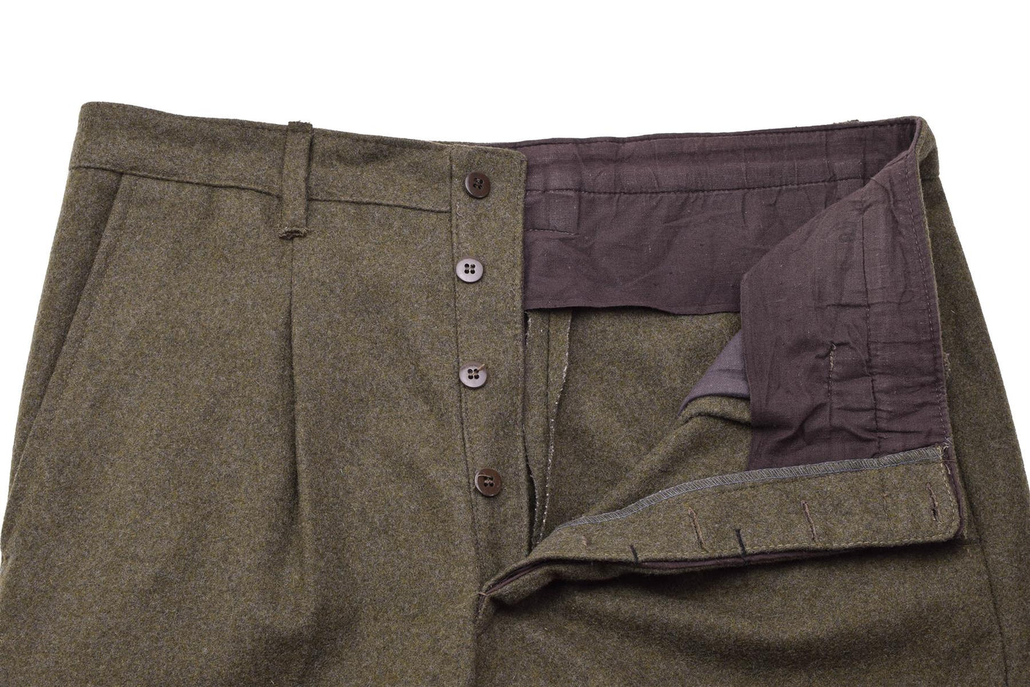 Italian army formal trousers in brown wool