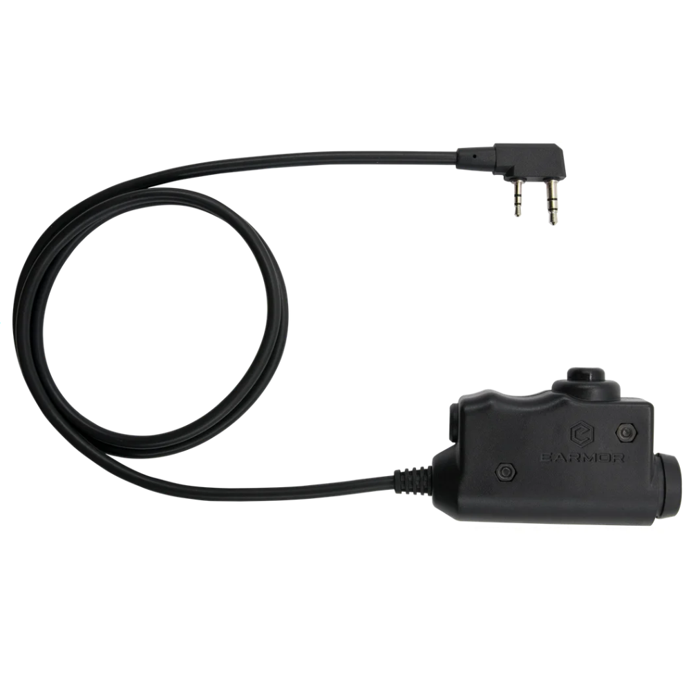 EARMOR M51 PTT ryšio adapteris Kenwood 2 kontaktų radijo jungtis