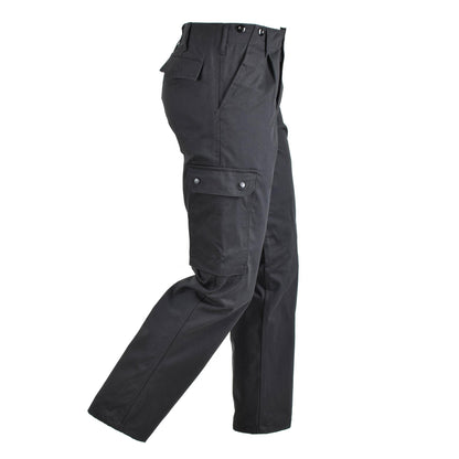 MFH German Army Style Uniform Pants with Pockets Black
