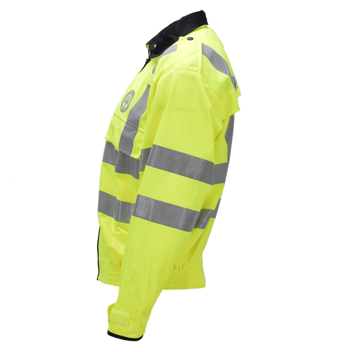 Škotijos bendruomenės savanorių šviesą atspindinti Hi-Vis striukė geltona