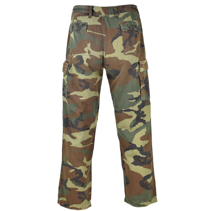 Italian army combat pants woodland print