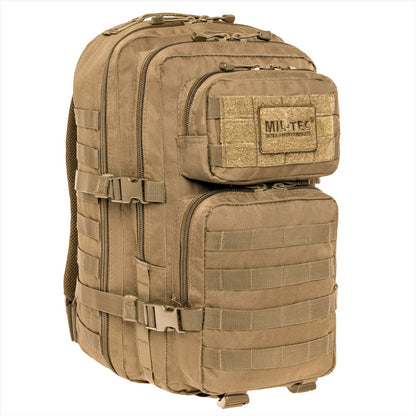 MIL-TEC US ASSAULT taktinė kuprinė 36L talpos, ergonomiška, su Molle kilpomis ir dviem didelėmis kišenėmis.