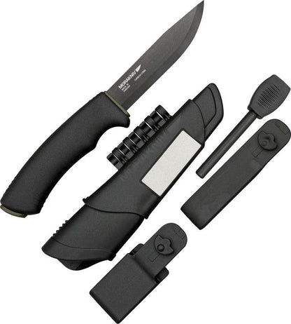 MORAKNIV Bushcraft camping knife with fire splitter and sheath