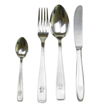 German army eating utensils and tableware set with trays