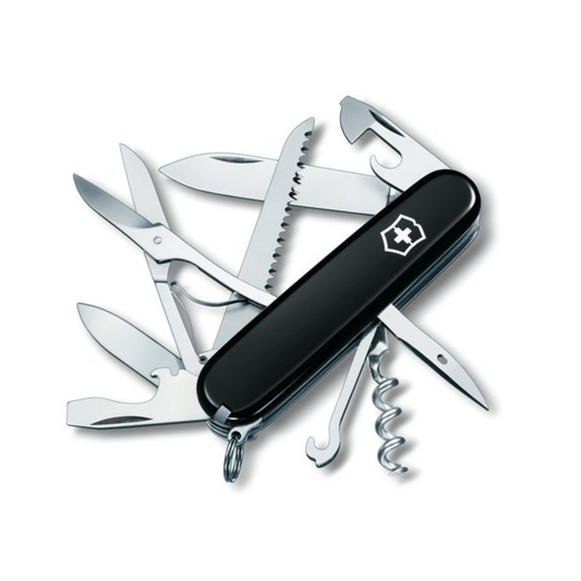 Victorinox Huntsman 91 mm šveicariškas daugiafunkcis peilis 15 funkcijų juodas