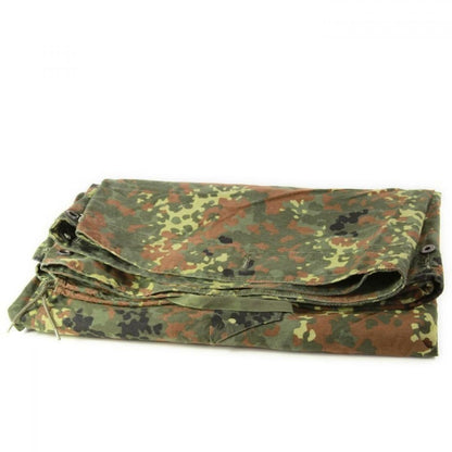 German army waterproof tent with Flecktarn print