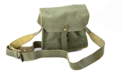 French army leather shoulder bag