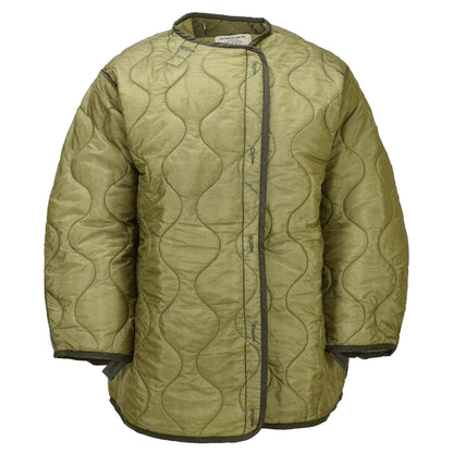 Jungtinių Valstijų kariuomenės M65 parkos pamušalas alyvuogių