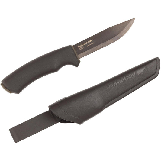 MORAKNIV Bushcraft utility knife in fixed carbon steel blade