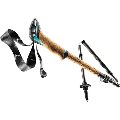 LEKI Cressida FX Carbon moteriškos sulankstomos žygių lazdos 100–120 cm (2 vnt.)