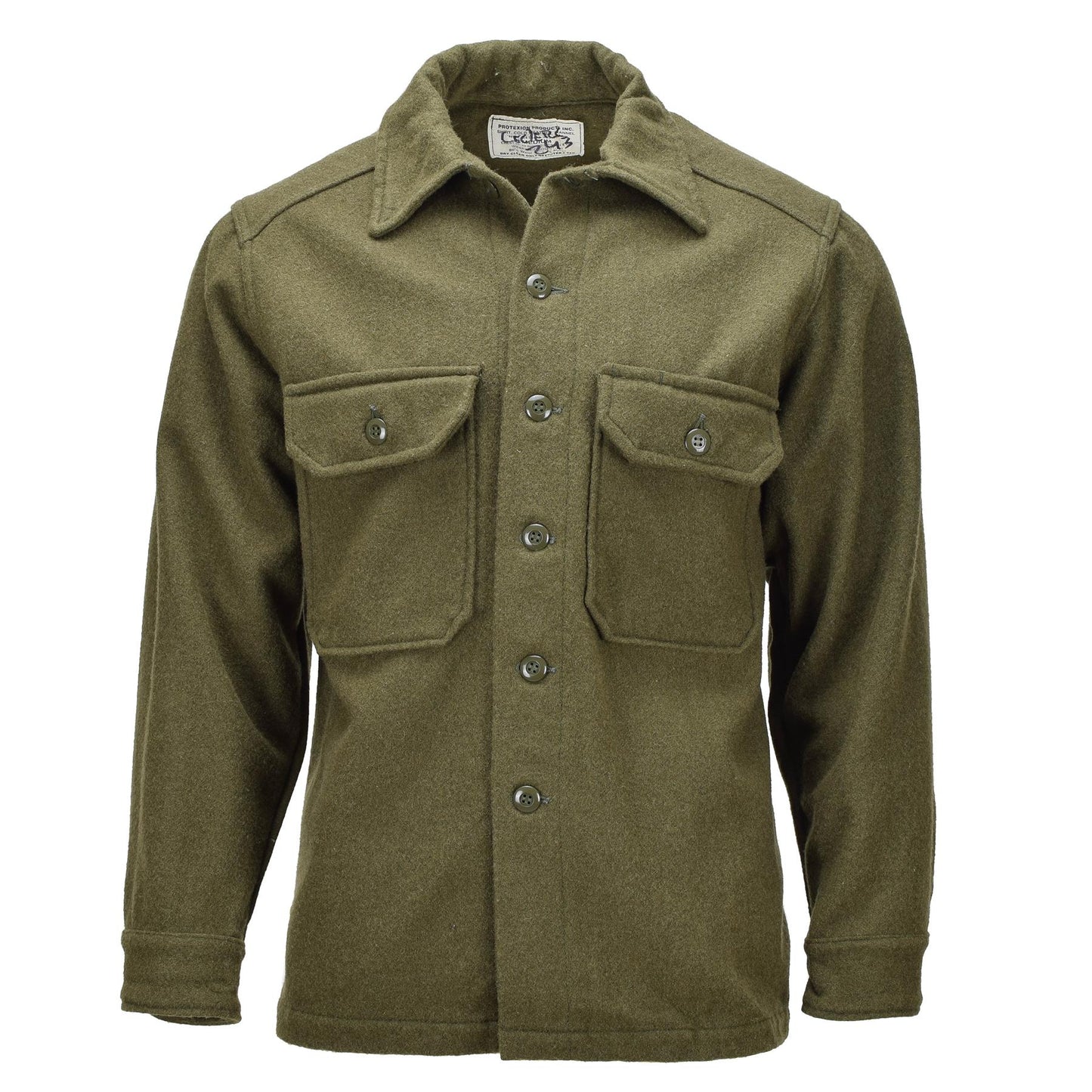 Kandos kariuomenės vilnonis karinis švarkas alyvuogių spalvos