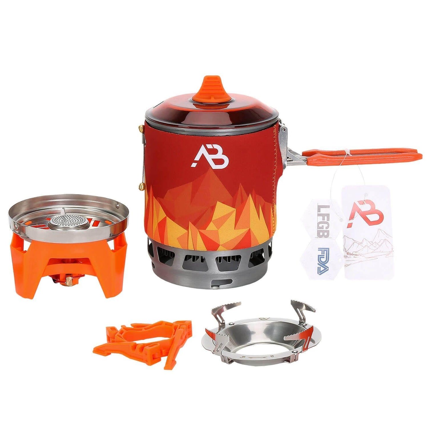 A.Blochl AB-3 cooking set with gas stove for hiking