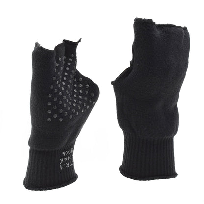 Danish army fingerless gloves with non-slip palms Black