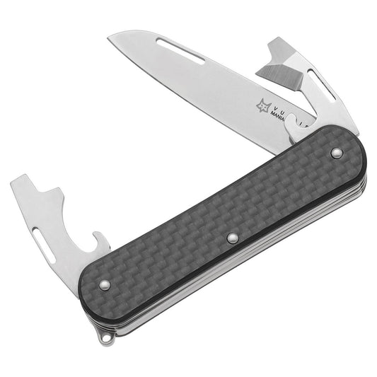 Fox Knives VULPIS FX-VP130-3 CF multipurpose pocket knife made of M390 steel