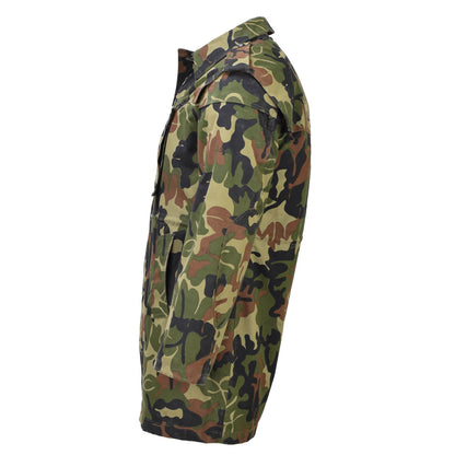 Romanian army long field parka M93 with hood Leaf print