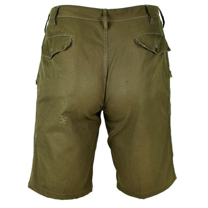 Italian army chino style shorts in Khaki color