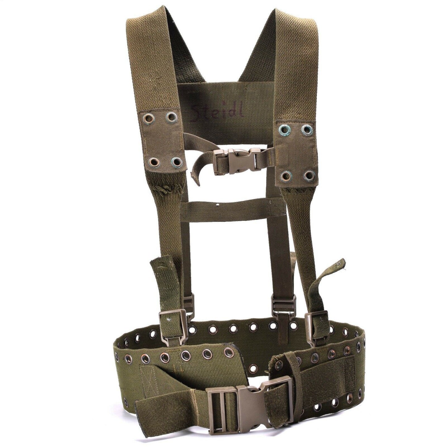 German Army 4-Piece Tactical Belt System with Braces Load Carrying Kit