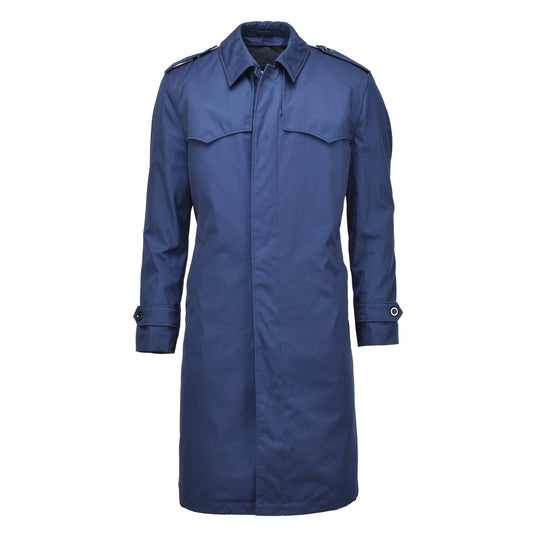 Dutch army raincoat with quilted lining Blue