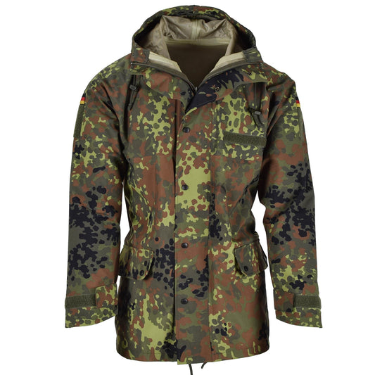 MIL-TEC German Army Field Jacket Waterproof Flecktarn