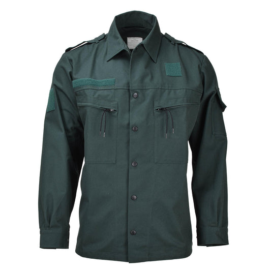 Dutch army classic jacket in dark green color