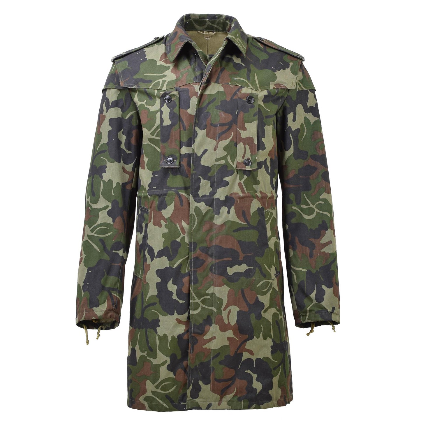 Romanian army long field parka M93 with hood Leaf print