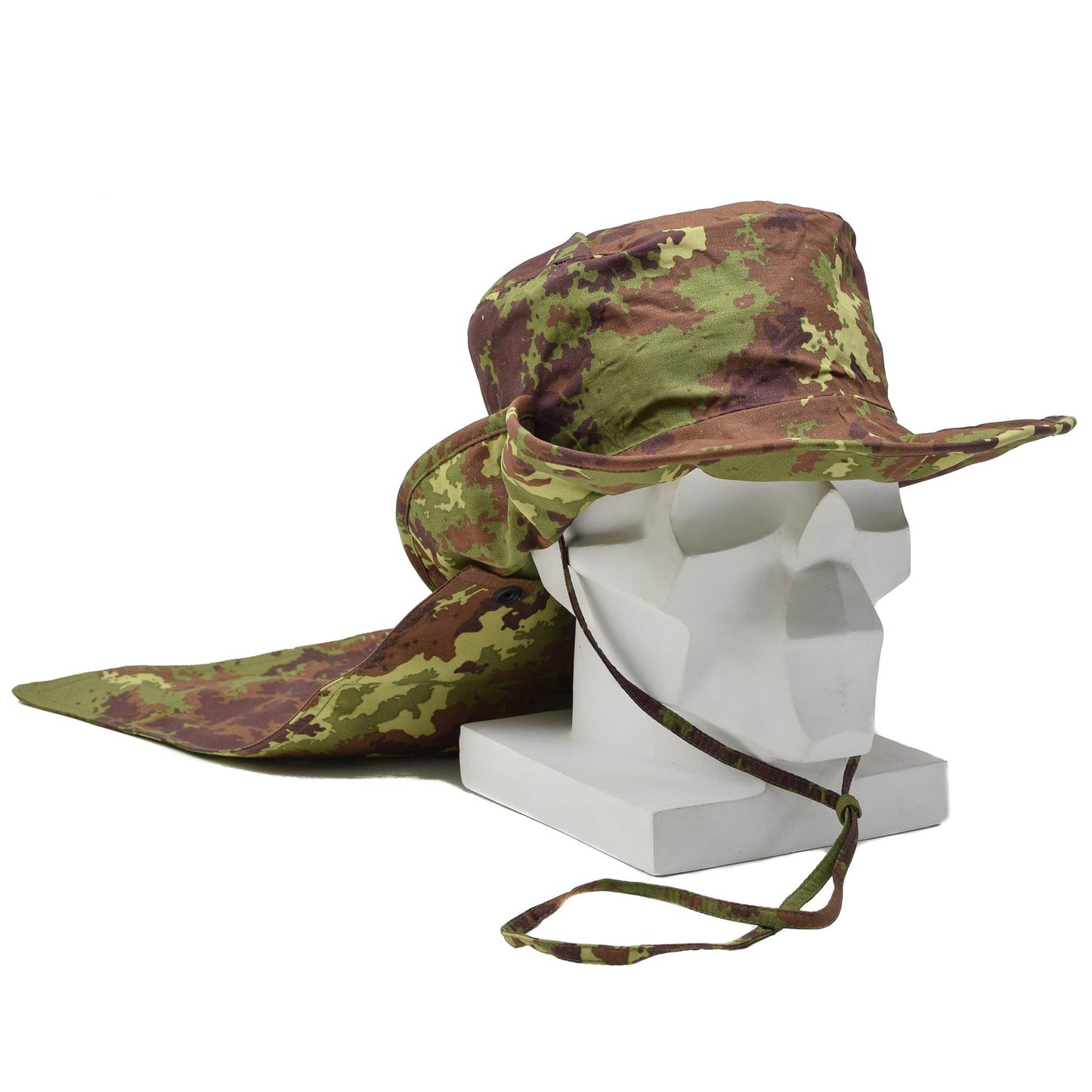 Italian Army Boonie Style Cap with Chin Strap