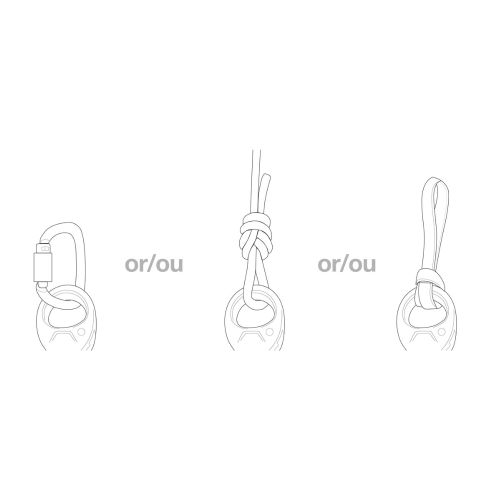 PETZL PRO TRAXION alpinizmo skriemulys su fiksatoriumi geltonas
