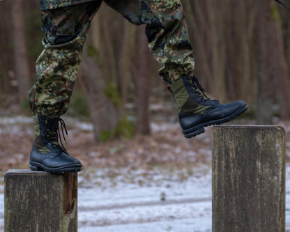 German military field uniform pants Flecktarn print 