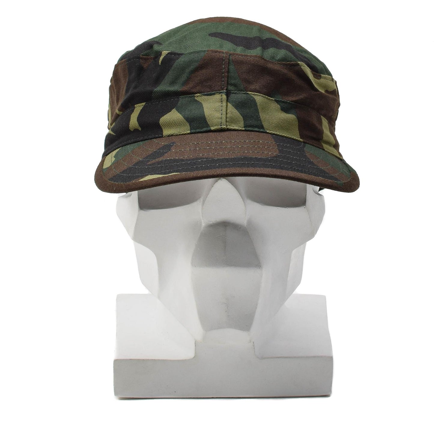 Italian army combat cap with ventilation buttons Woodland print