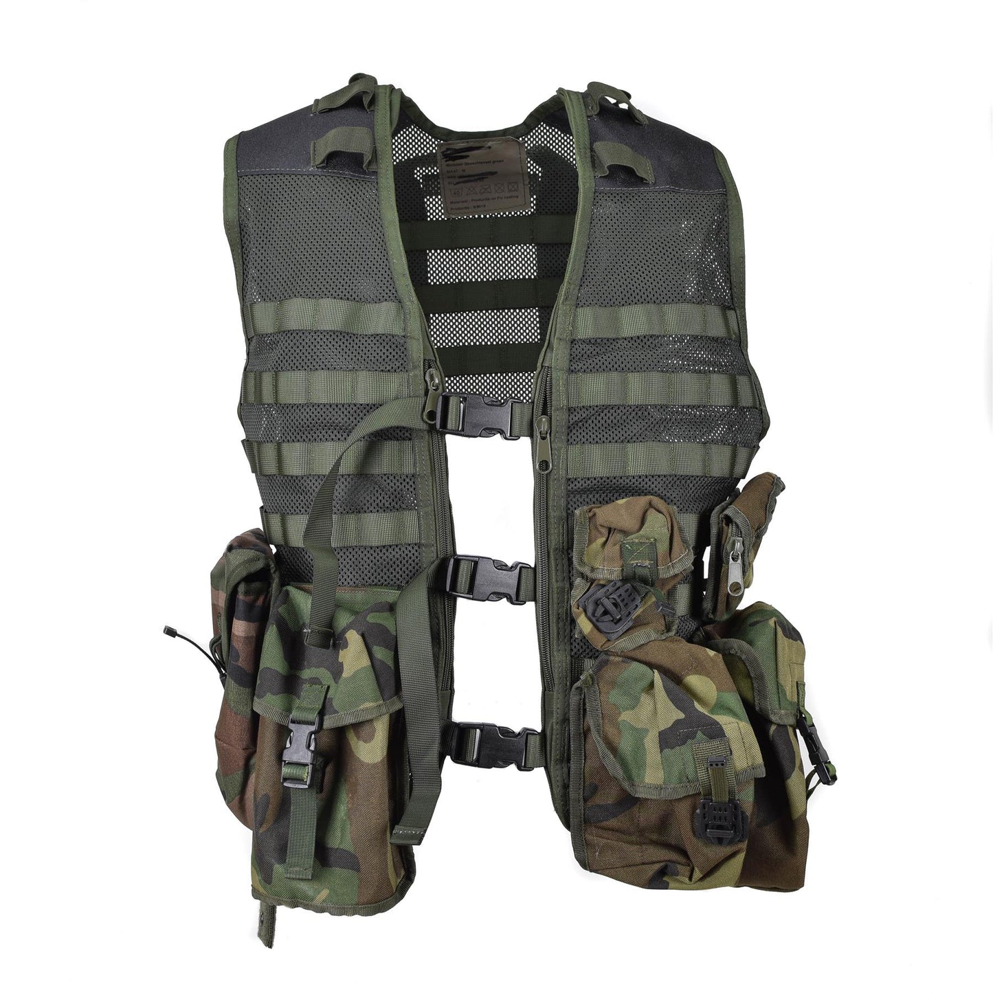 Dutch Army Tactical Modular Vest with 6 Holsters Olive