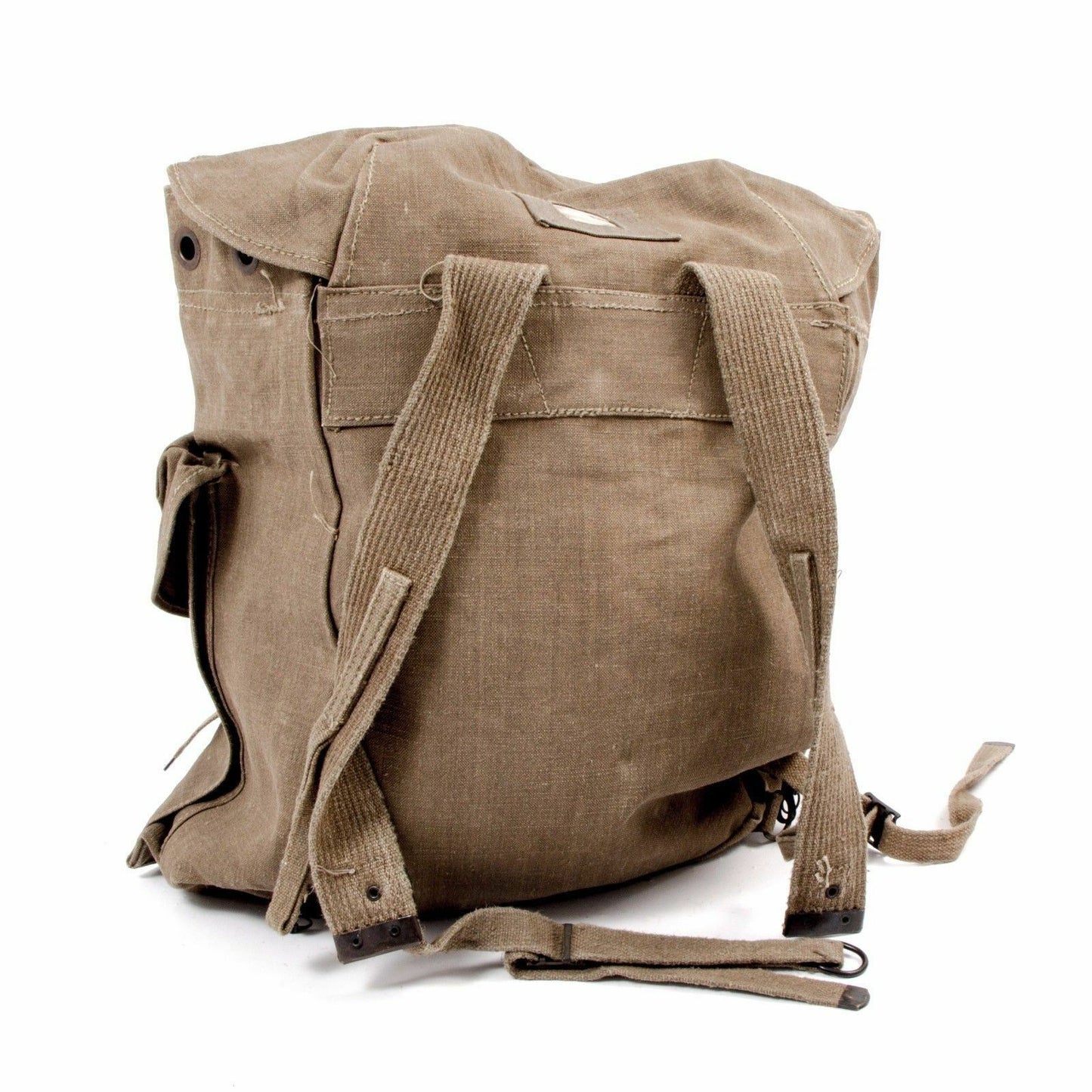 Italian Army Vintage Mountain Backpack Large Canvas Bag