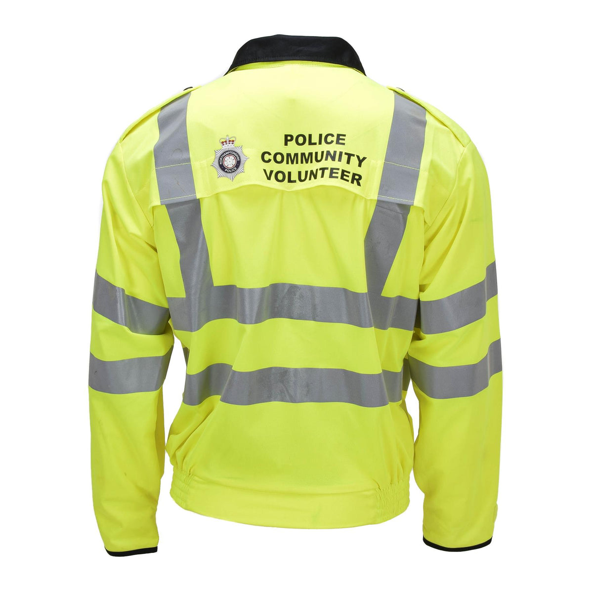Škotijos bendruomenės savanorių šviesą atspindinti Hi-Vis striukė geltona