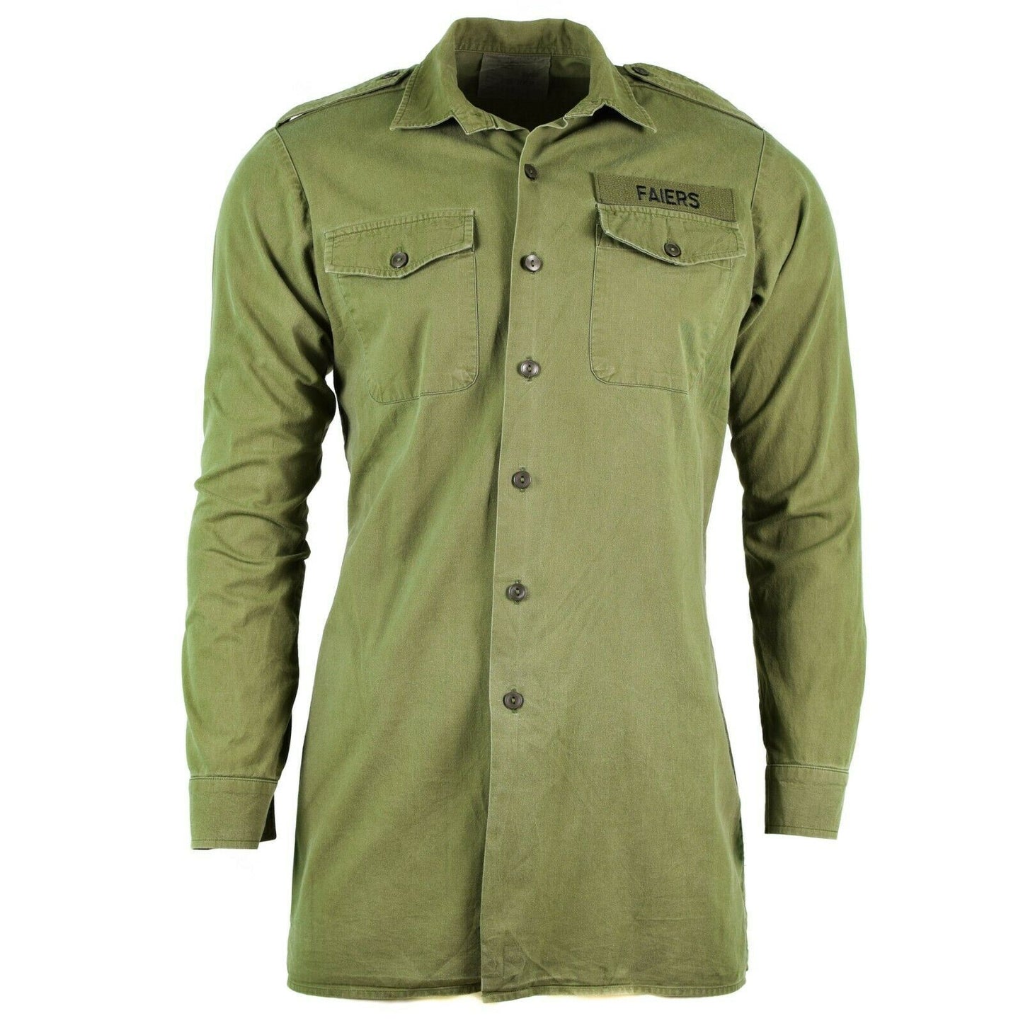 British Army Button Down Shirt Green