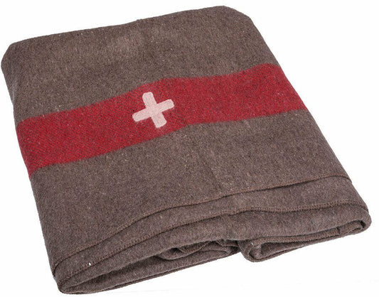 Swiss Army Medical Department Woolen Blanket Reproduction