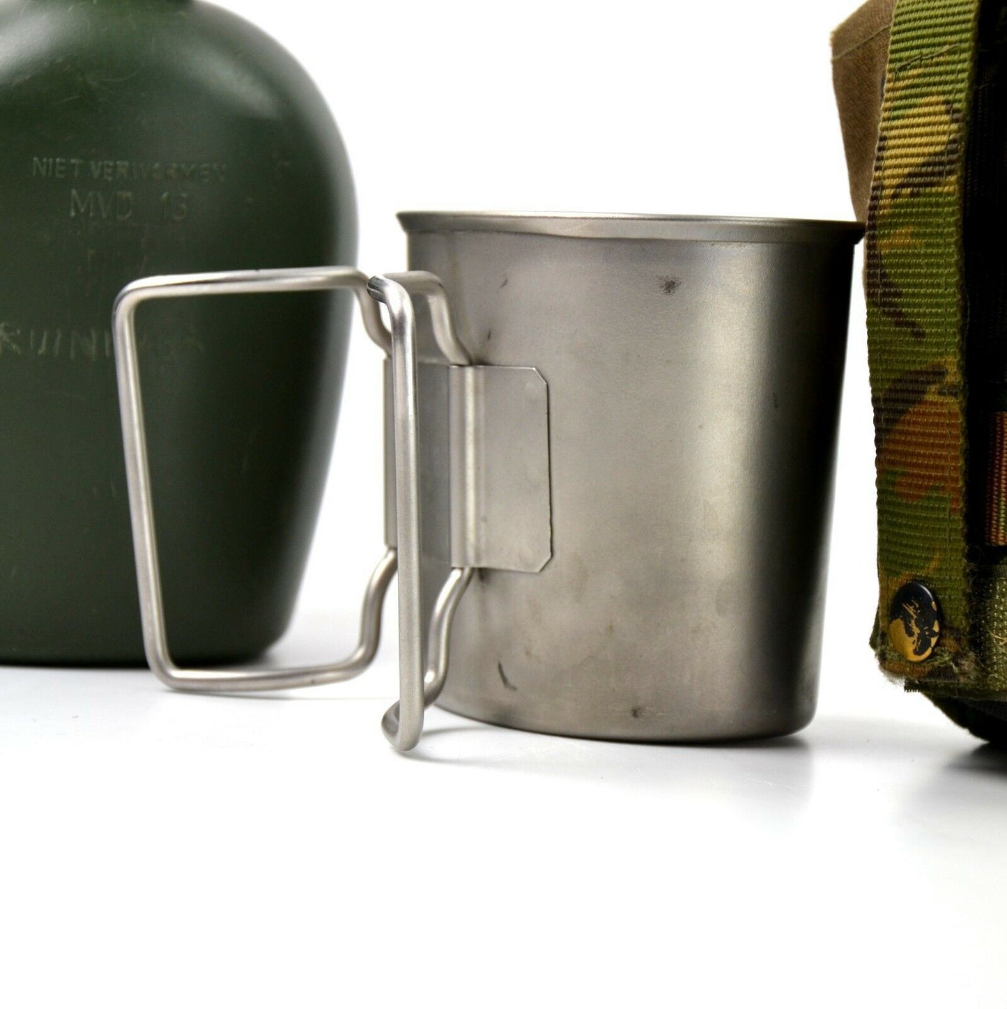 Dutch Army Compact Water Container Olive Drinker Set