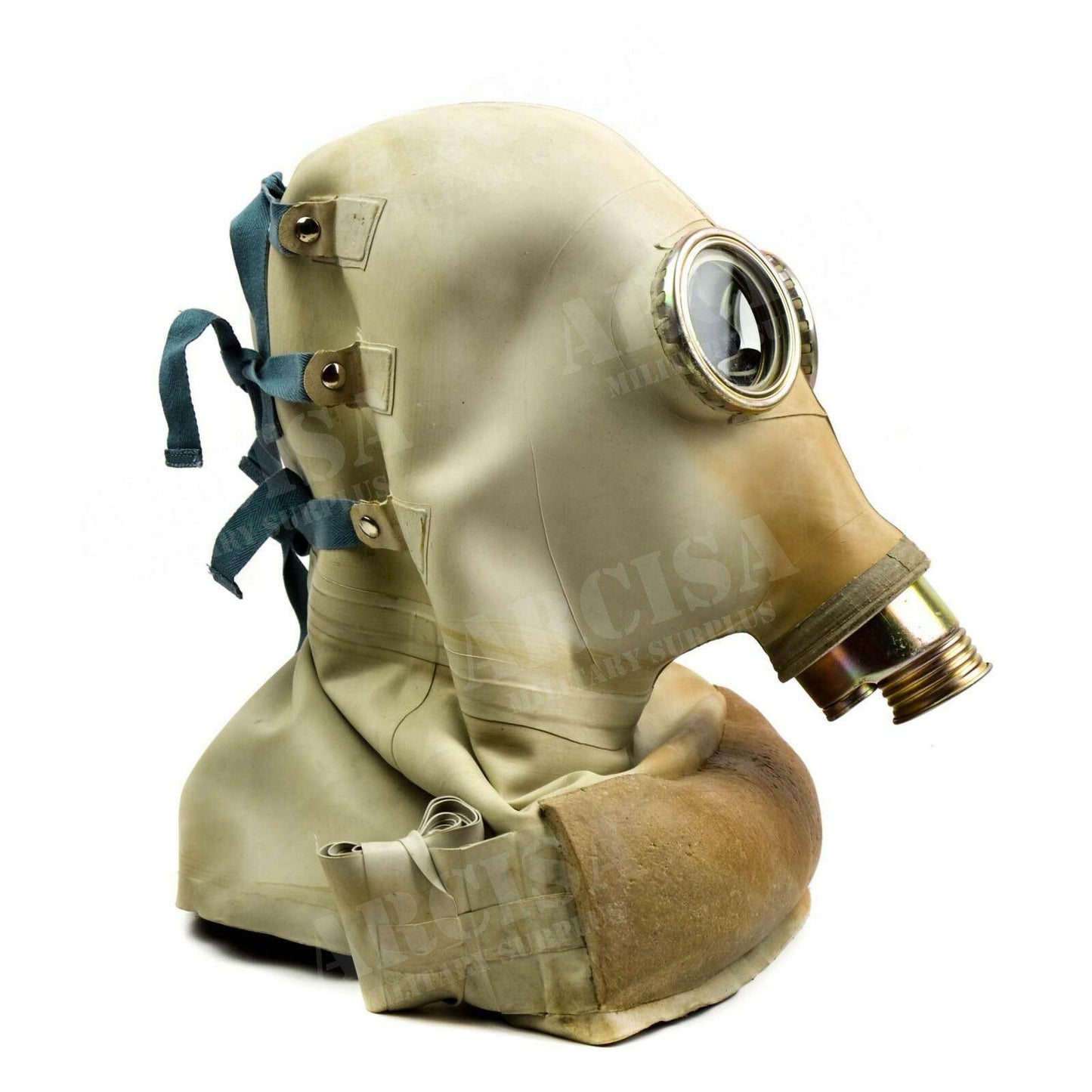 Polish army Soviet era SR 1 gas mask with filter