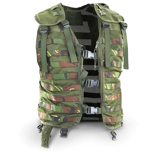 Dutch army tactical vest Molle system Woodland